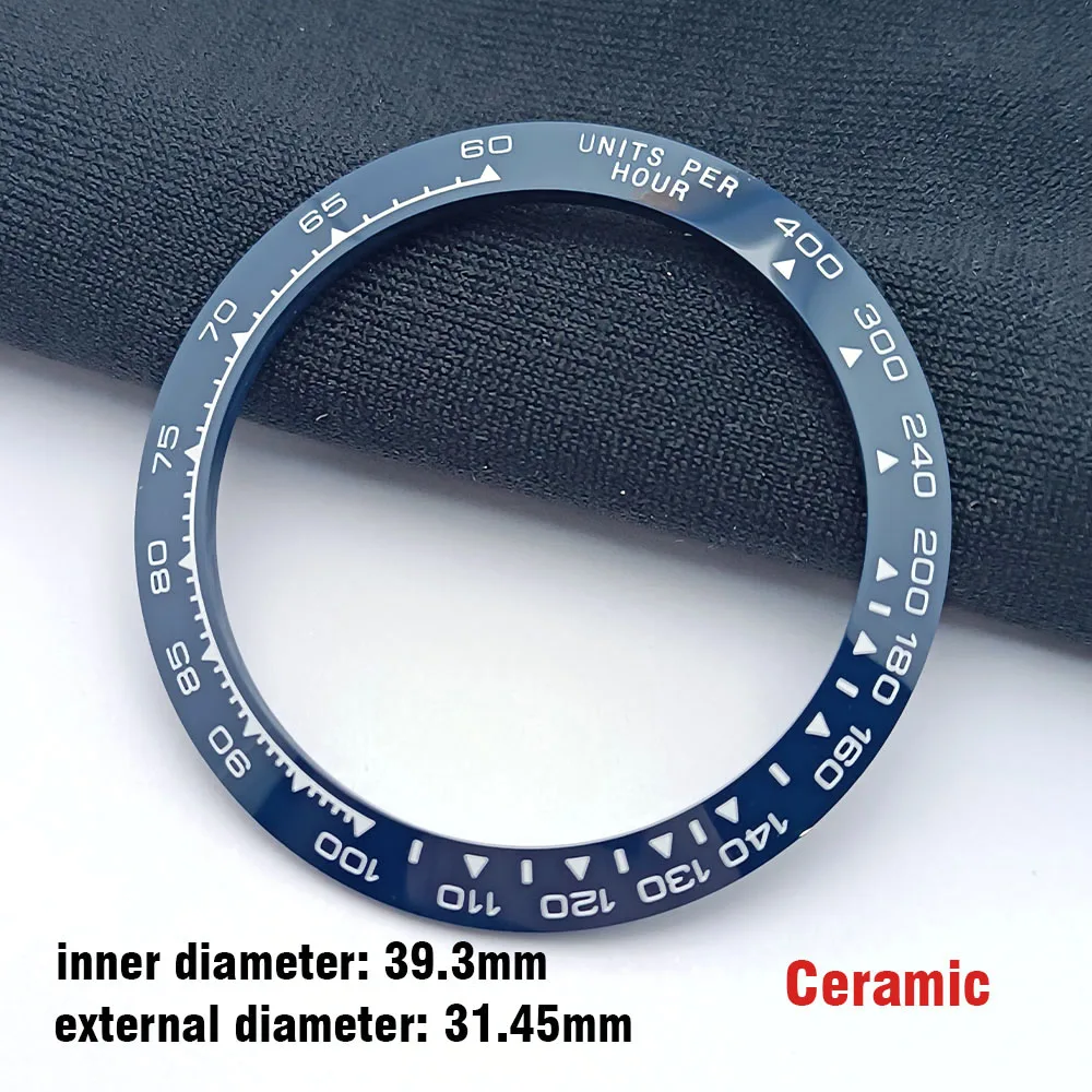 

38.5x30.5mm/39.3x31.45mm Fit For Daytona Mods Watches Accessories Metal/Ceramic Bezel Insert