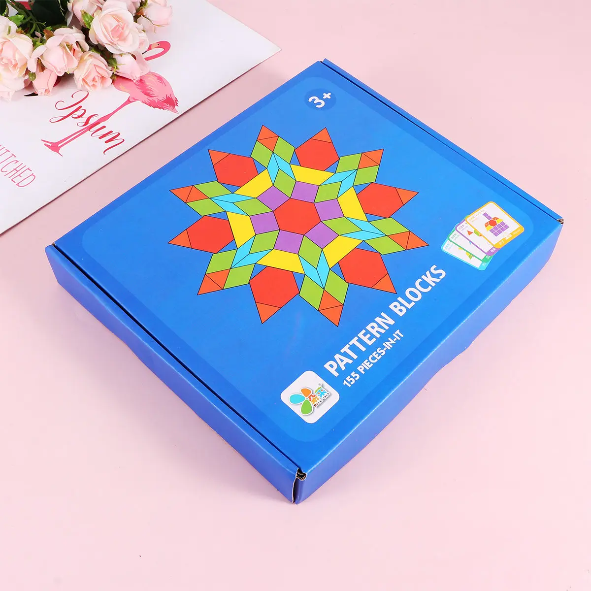 155Pcs Geometry Shape Puzzle Cognitive Training Board Early Education Matching Coloring Logic Development Game for Kids Wooden