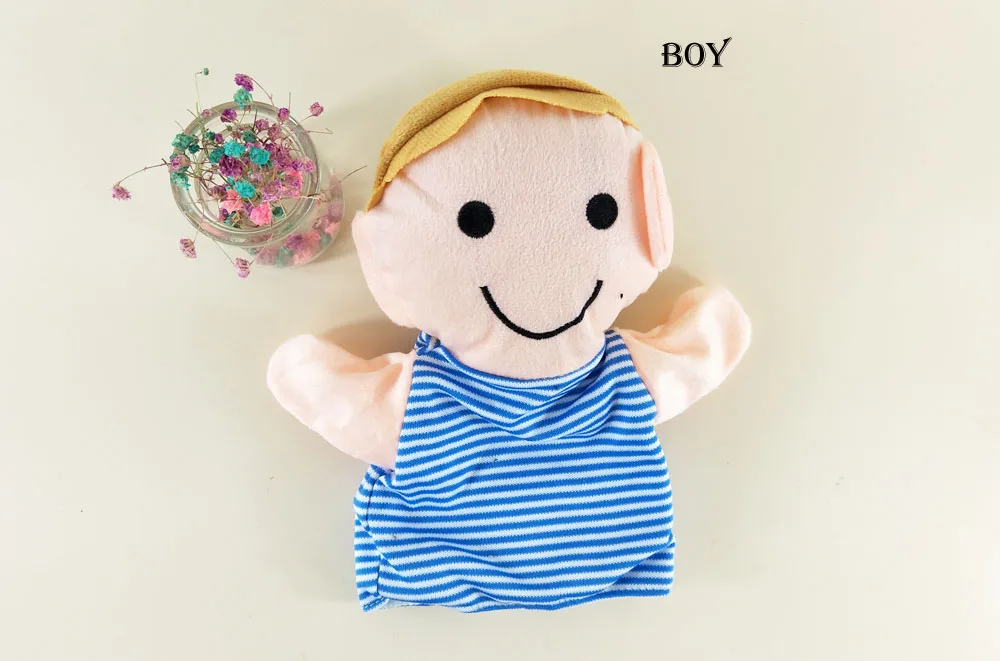 Grandparents Mom Dad Family Members Children Hand Puppet plush Stuffed Toy