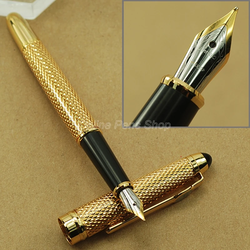 

Jinhao Luxury Gold Metal M Nib 0.5MM Fountain Pen JF554