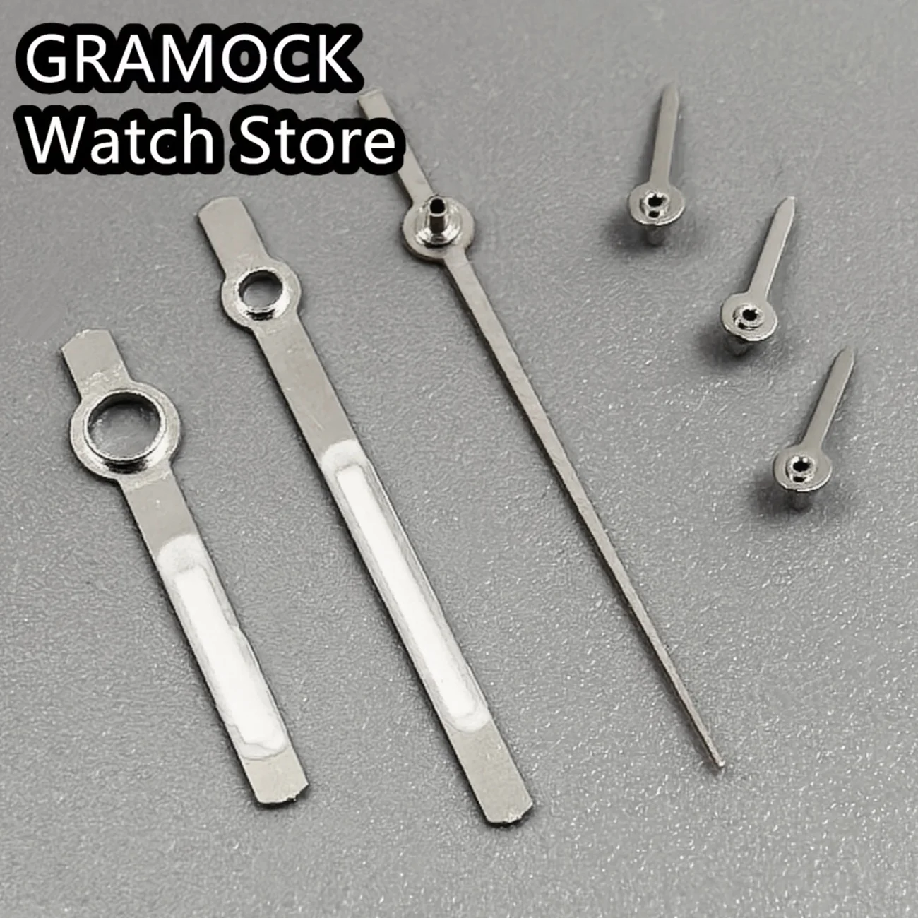 Silver Orange Watch Hand Luminous Timing Running Second 6PCS Watch Hands For VK63 VK64 Quartz Movement Watch Accessories Mod Par