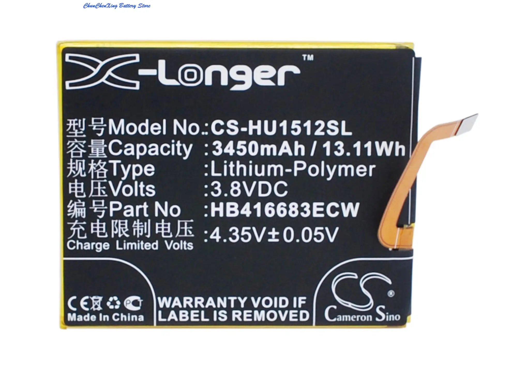 

OrangeYu High Quality 3450mAh Battery HB416683ECW for Huawei Angler,H1511,H1512, For Google Nexus 6P,Nexus 6P A1,Nexus 6P A2