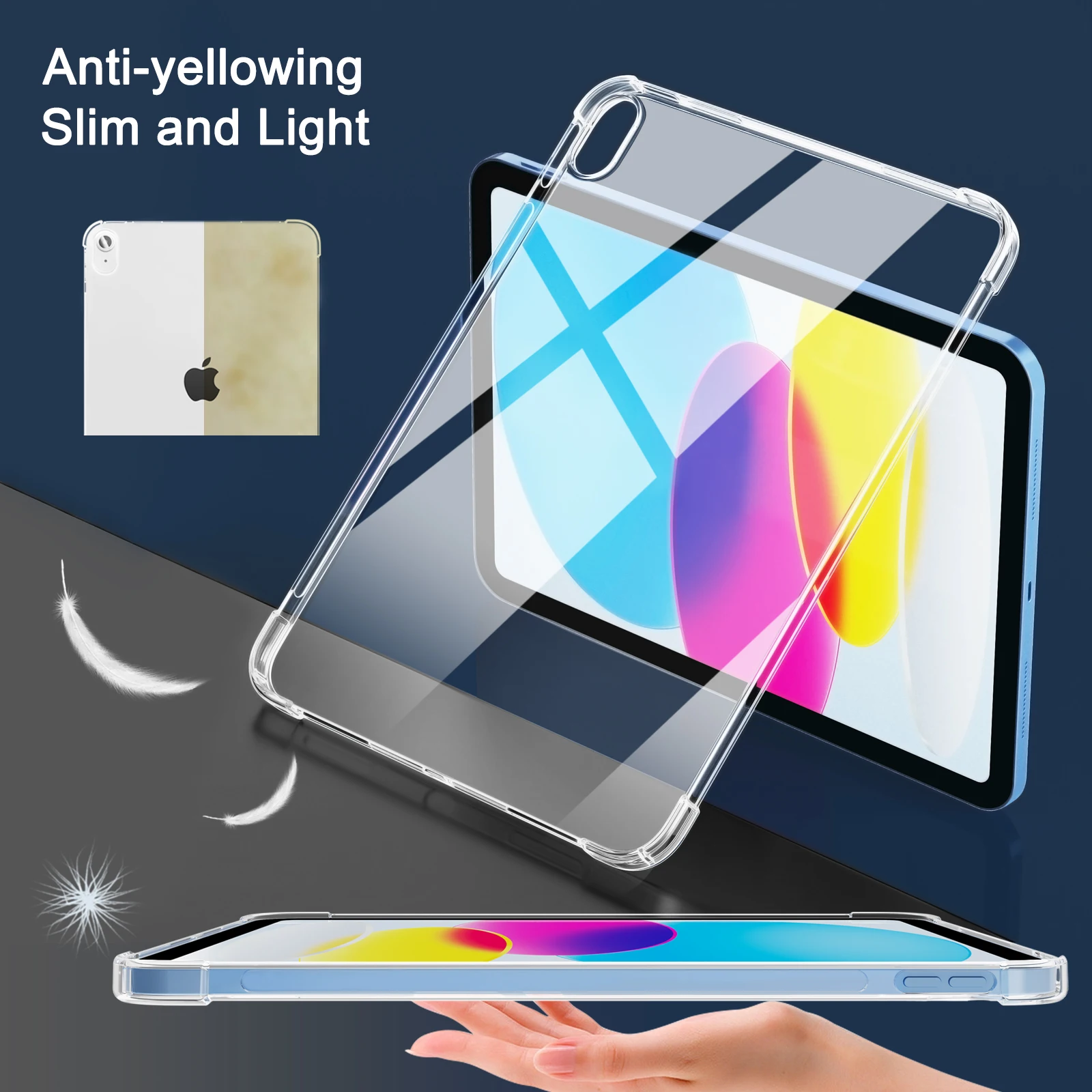 حافظة شفافة من مادة TPU لجهاز ipad (A16)11th gen 11-in 2025 حافظات ذكية غطاء حماية ناعم لجهاز iPad 10th Gen 10.9-in 2022 Shell #4