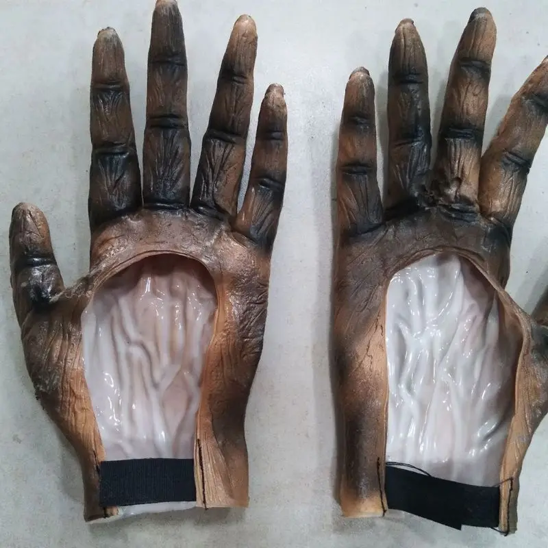 Guantes hombre para Halloween, Festival fantasmas, garra terror, accesorio disfraz Cosplay aterrador