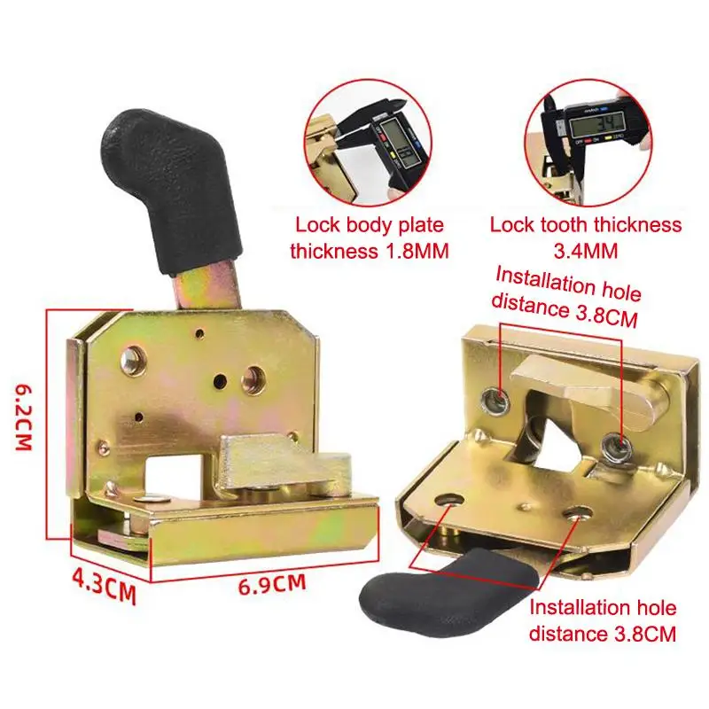 **Electric Tricycle Heavy Duty Metal Door Lock Universal Fit for  Tractor Secure Equipment Accessory