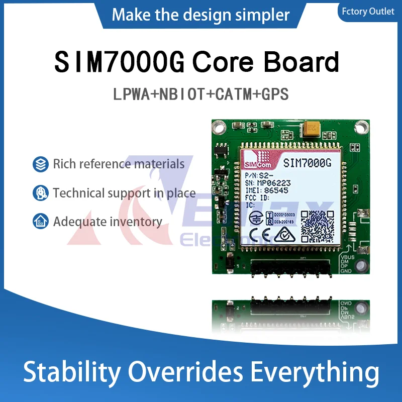 SIMcom SIM7000G  Core Board SIM7000G Development Board LPWA+NBIOT+CATM+GPS not Supported GPS