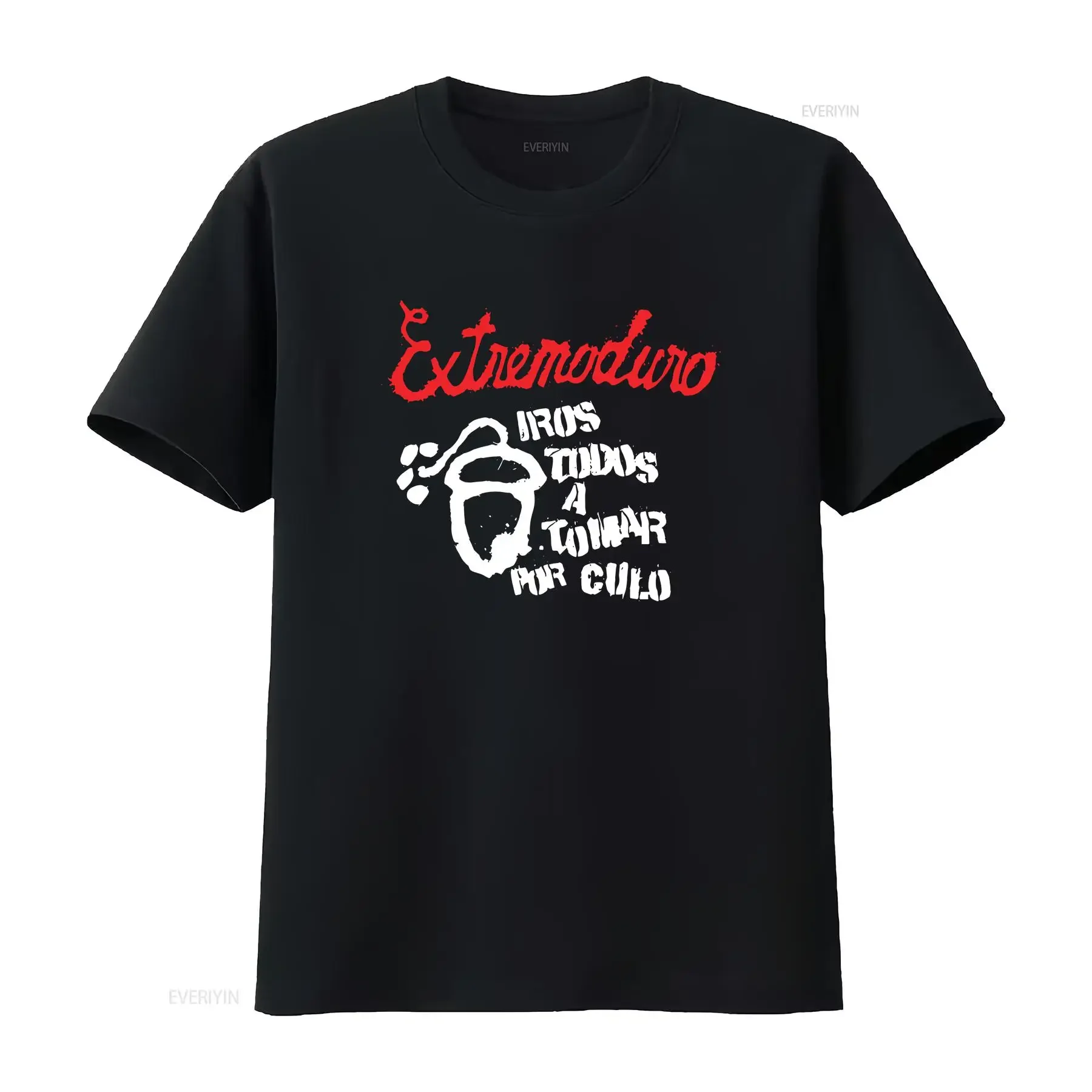 Extremoduro T shirt 100 cotton vintage Washed fashion Top For Everyday Wear Slightly designer clothes graphic Casual Versatile