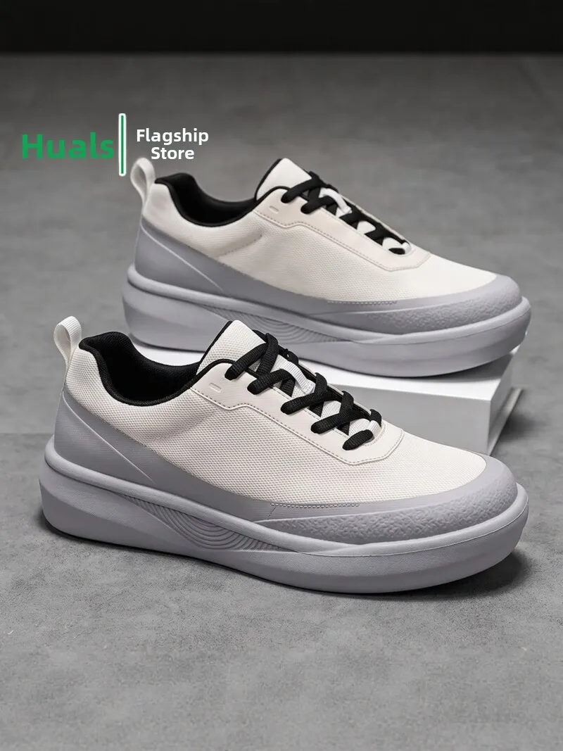 Men's Breathable Casual Shoes 2026 Autumn New Style Dad Sneakers Thick Bottom Heightening Anti-Slip Sports Fashion Leisure