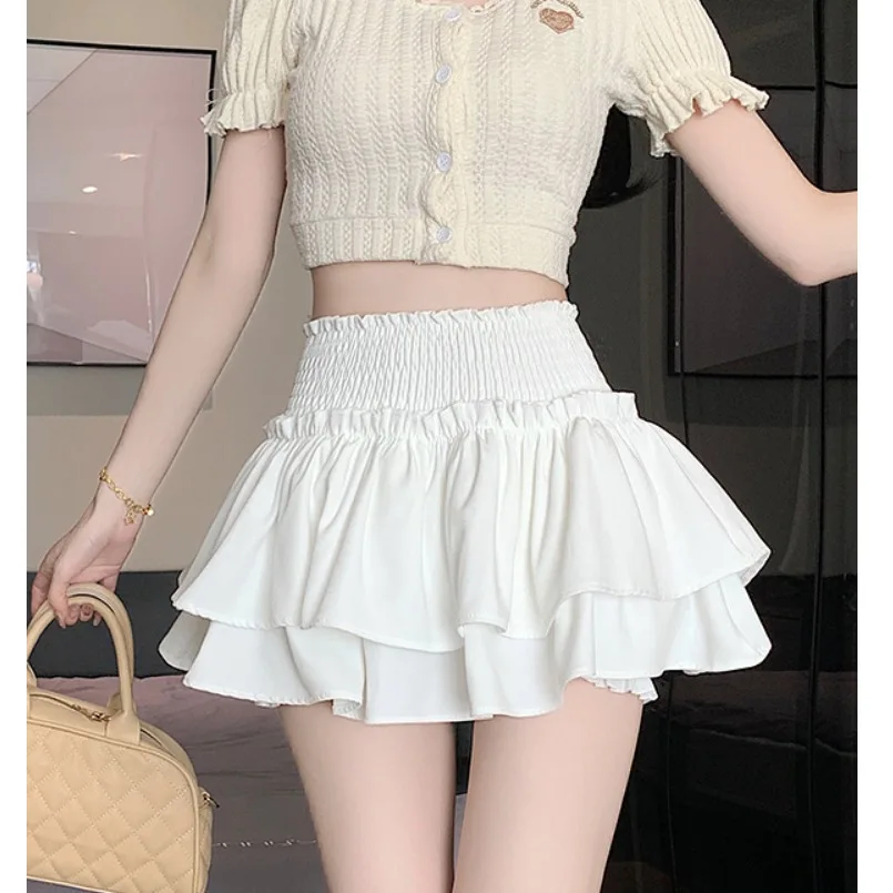 

Short Skirt Women's Ballet Style 2025 Summer New Dress, High Waist Slimming Sweet And Spicy Cake Puffy Skirt