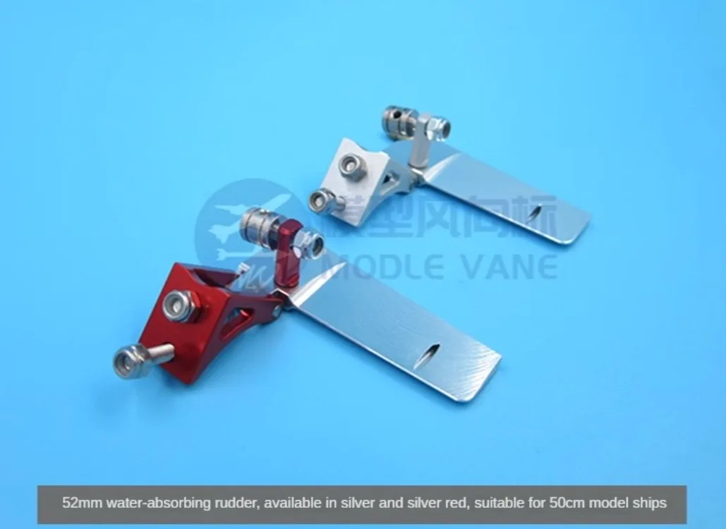 1Pcs CNC Aluminium Alloy 52mm 75mm 95mm 130mm Metal Suction Water Rudder Direction Rudder For RC Electric Boat Methanol Boat