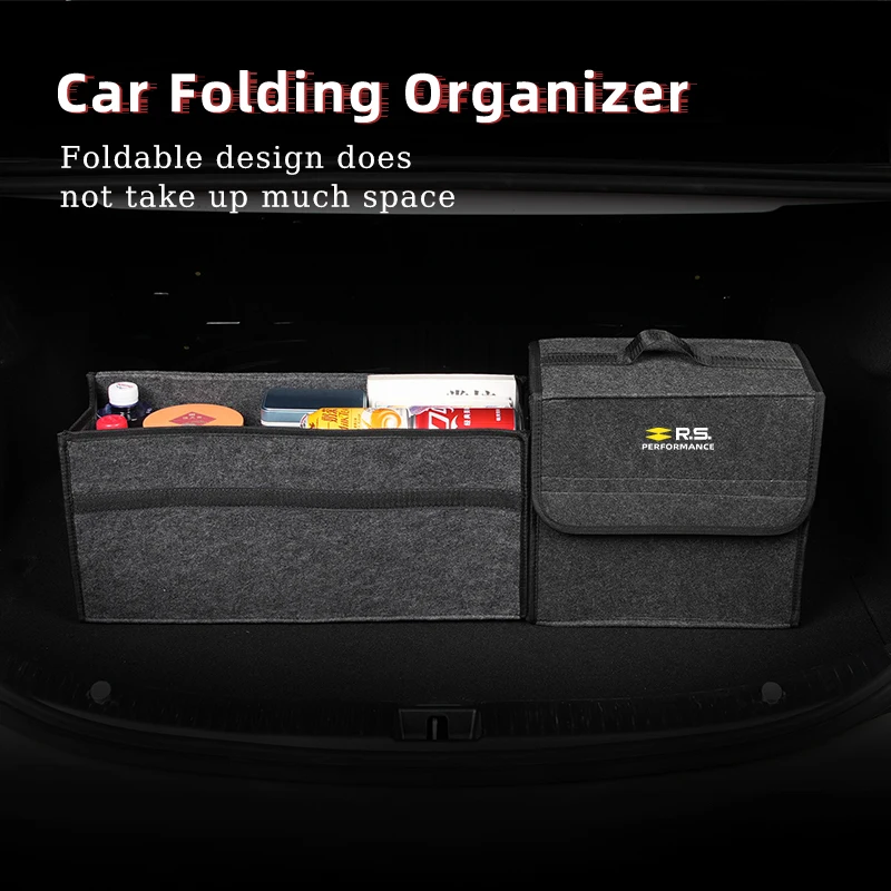 Car Trunk Storage Box Organizer Foldable Stowing Tidying Container Bag For RS Line Renault Koleos Kadjar Scenic Megane Sandero