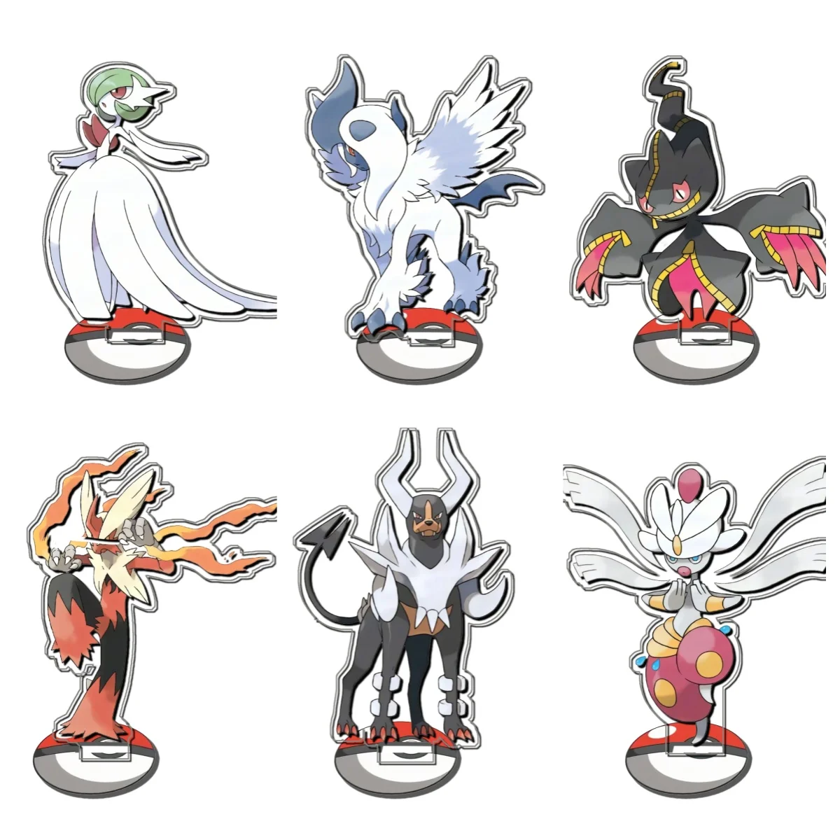 Para Pokemon Gardevoir Latias Blaziken Houndoom Ampharos Absol Standee Anime colección de juegos periférico de animé DIY juguete para regalo