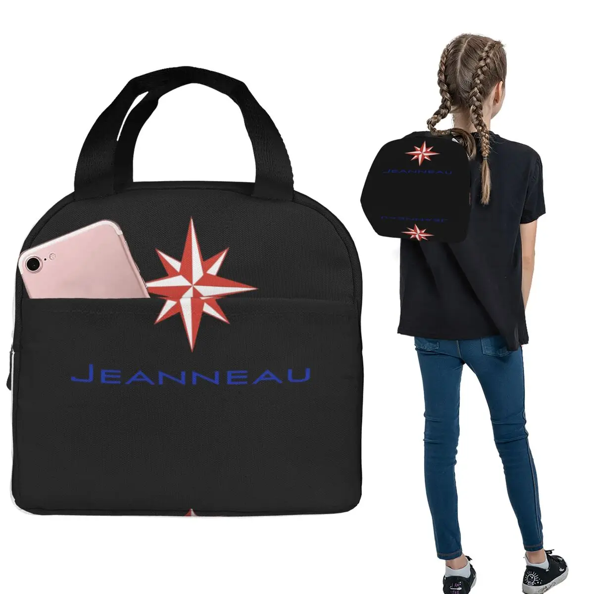 

Изолированная сумка для обеда Jeanneau Yachts для женщин и детей, портативные контейнеры для еды, термосумка для обеда