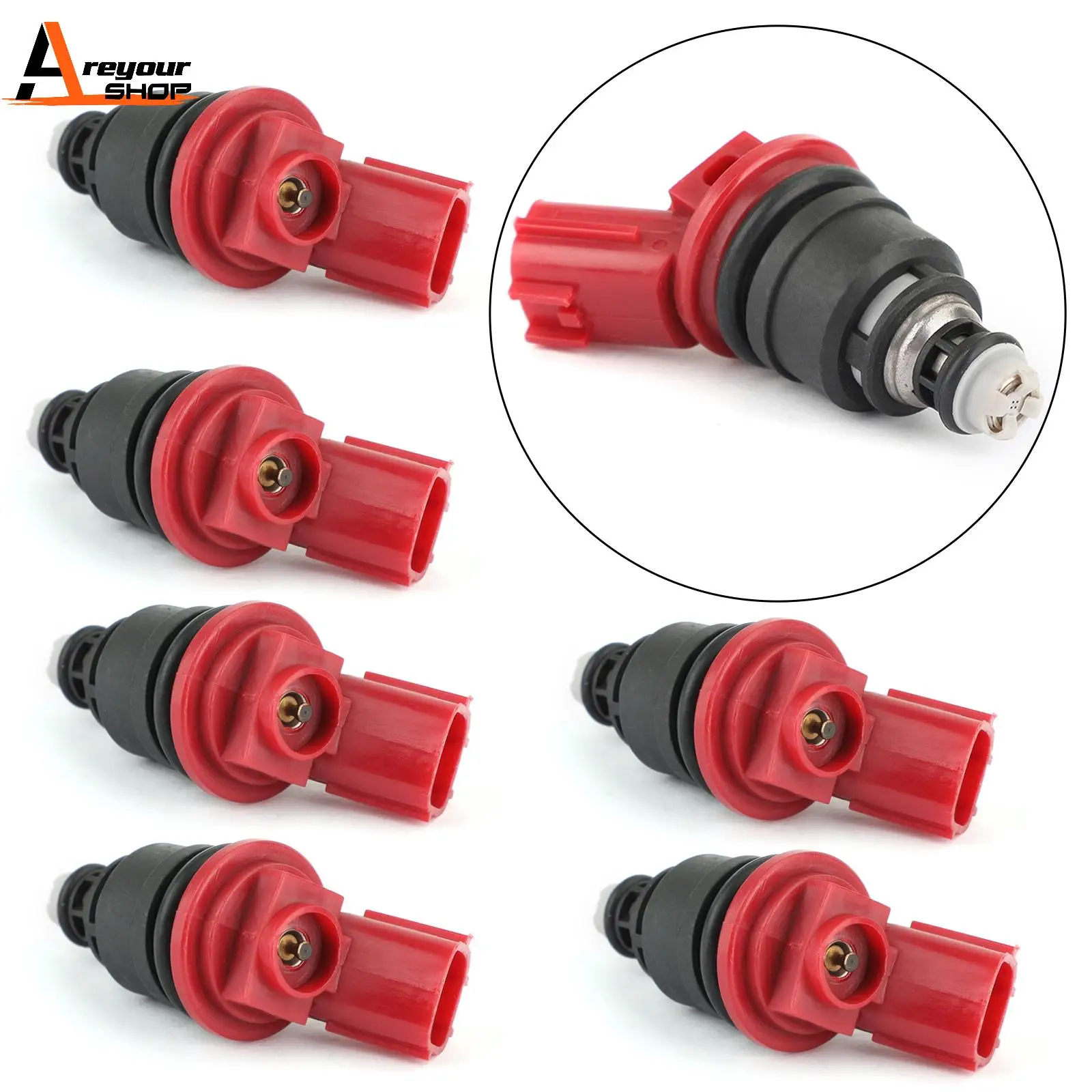 

Areyourshop 6PCS Fuel Injectors Fit for Infiniti Q45 1997-2001 For Nissan Altima 1993-1999 16600-10Y00 842-18114 Car Auto Parts