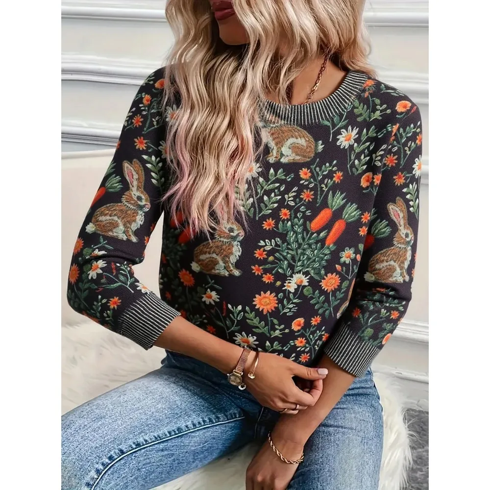 Женский вязаный свитер серого цвета