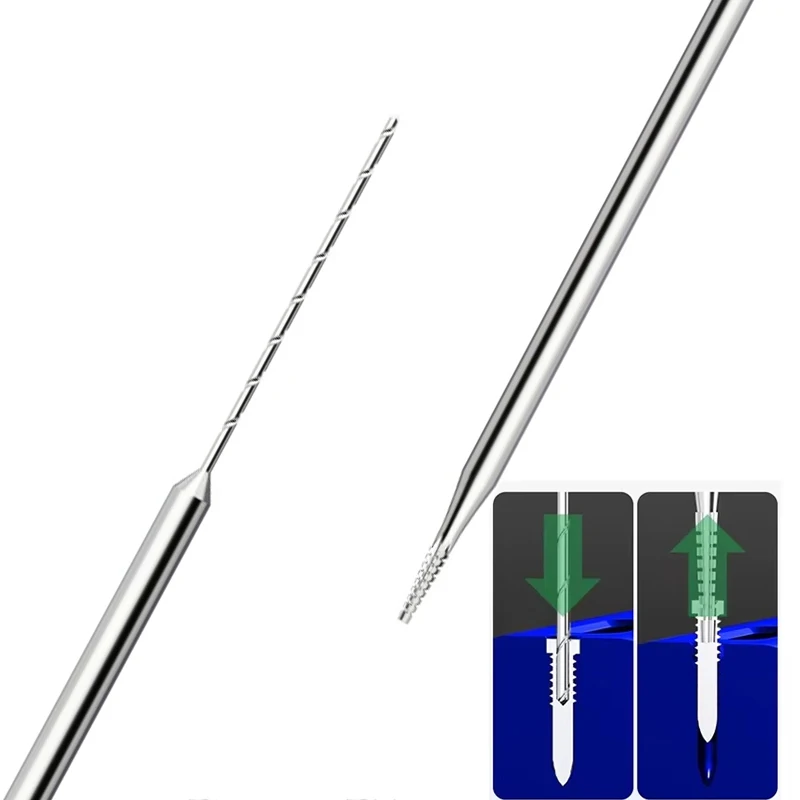 2Pcs Extra Hard Sliding Drill Bit Alloy Piercing Screw Extractor For Mobile Phone Stripped Screw Removal Quick Extraction Tool