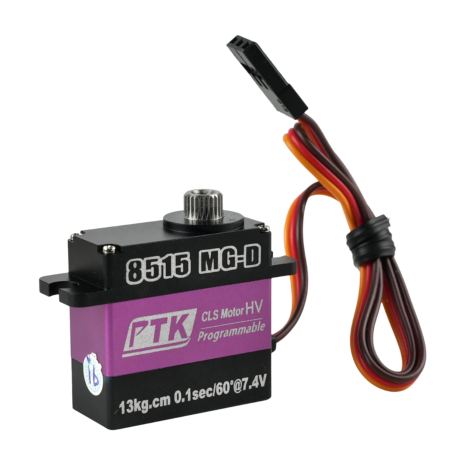 

PTK 8515 Сервопривод MG-D 17 г Цифровой HV Высокий крутящий момент 13 кг Сервопривод из нержавеющей стали Шестерня RC Модель самолета Сервопривод без сердечника с фиксированным крылом