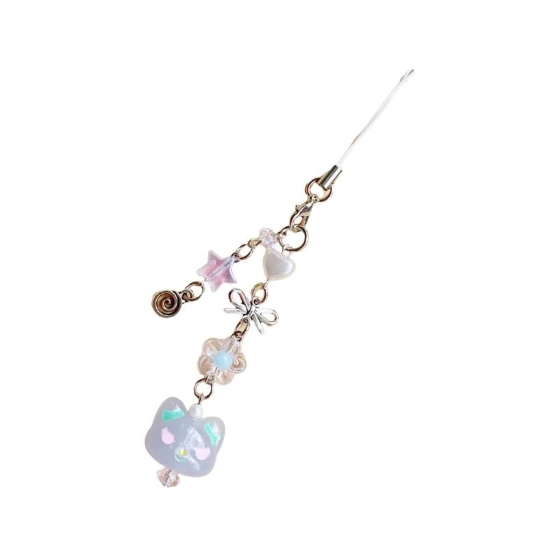 

Heart Phone Charm Straps Keychain Stylish Phone Pendant Ornament Fashion Phone Chain for Bag and Camera Decors