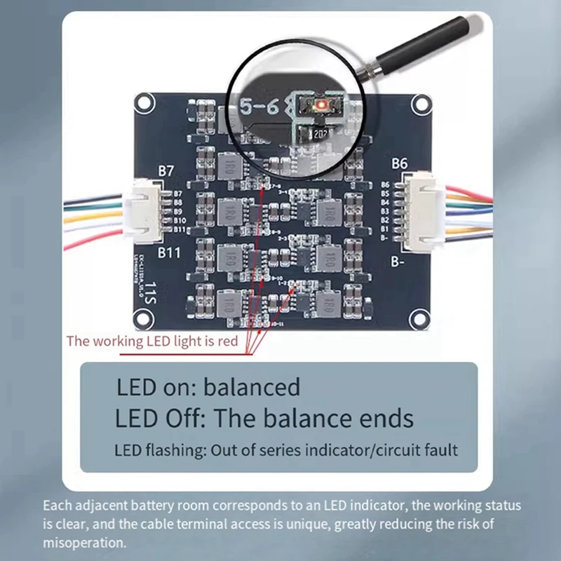 B03B-1.2A Balance Li- Lifepo4 Lithium Battery Active Equalizer Balancer Energy Transfer BMS