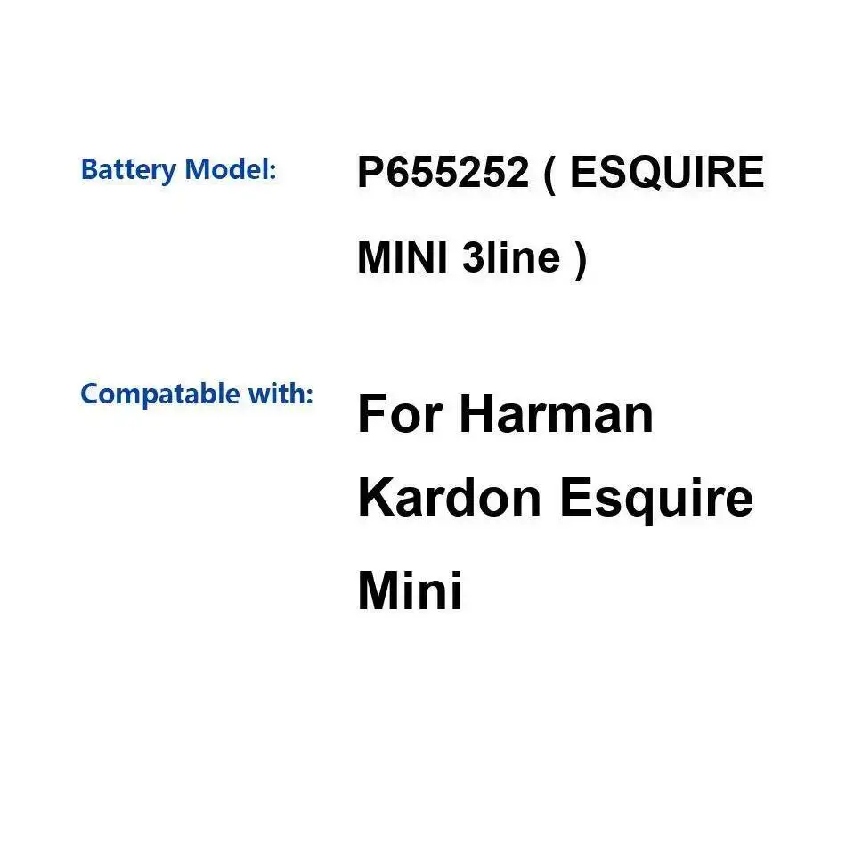 

Аккумулятор для мини-динамика Harman Kardon Esquire P 655252 3-линейный