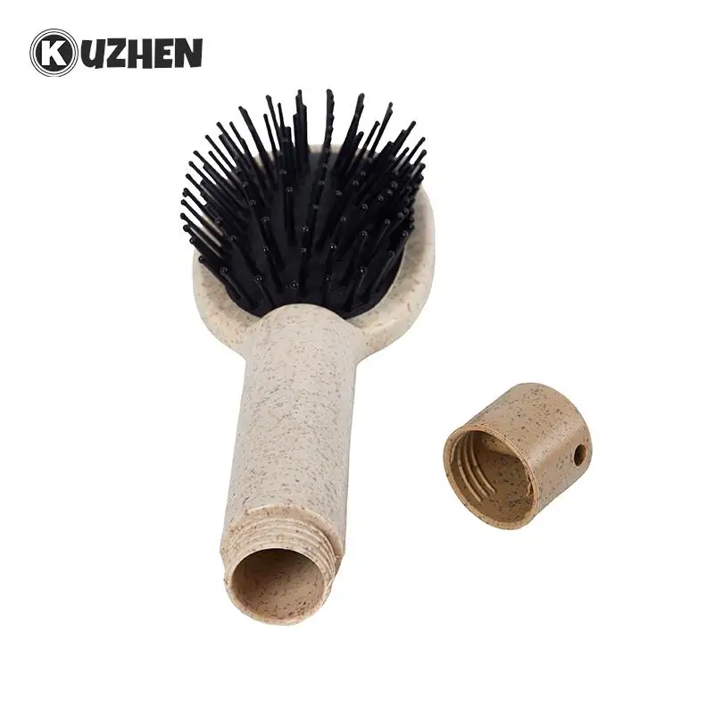 Hiddendetangling Money Hair Brush Secret Stash Comb Safe Diversion Container Scalp Hide Jewelry Hairbrush Cash Hider