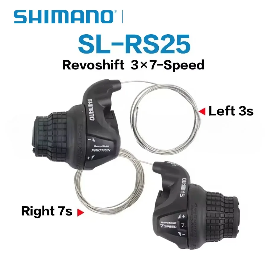 Shimano Tourney SL RS25 Revoshift Grip Bike Twist Shifter Lever 3*6s 3*7s 18S 21s Bicycle Comb with Grips RS35 as RS31 RS36 view 5