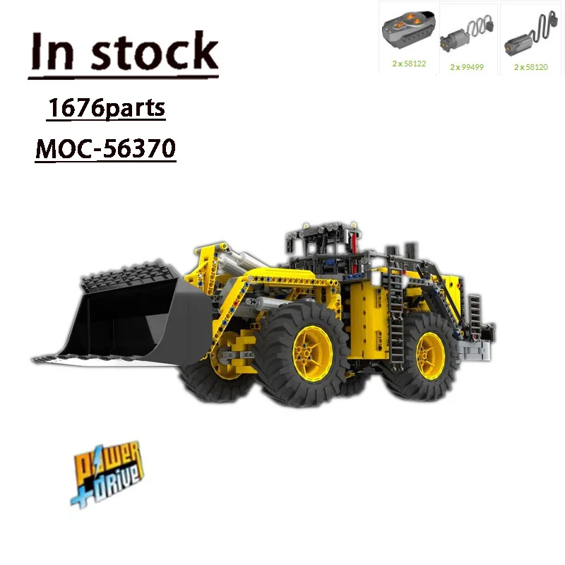 Moc-56370cat994k- Rc Wheel Loader Assembled Splicing Building Block Model1676car Parts Building Block Children\'s Birthdaytoygift