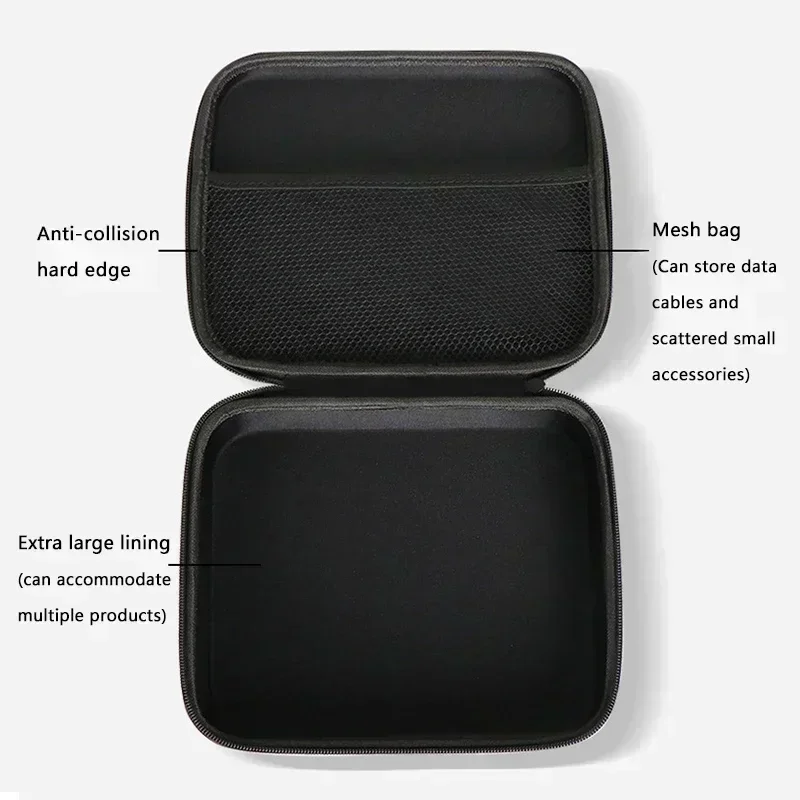 Storage Box Travel Zipper Bag Shockproof Outdoor Tools Bag for Earphone Storage Case Accessories Makeup Bags