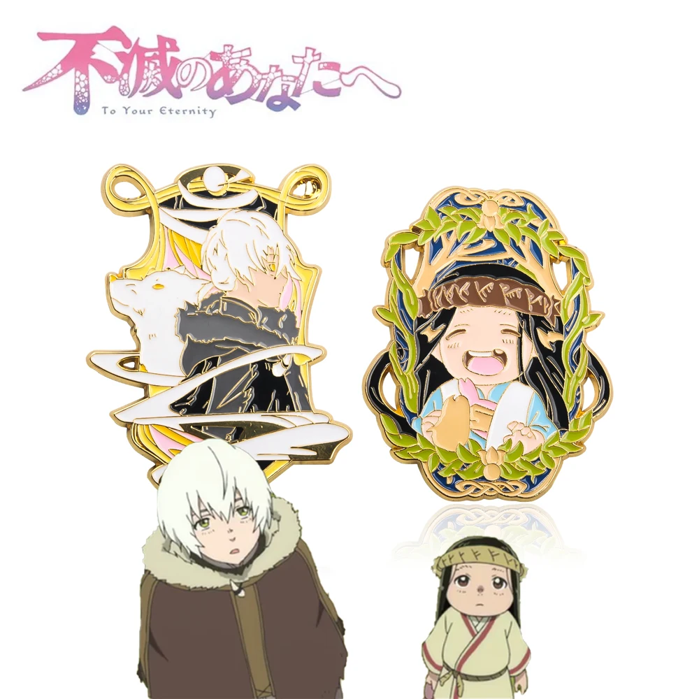 Anime To Your Eternity Enamel Pins Brooch Maggie Character Fumetsu No Anata Pin Cosplay Props For Men Women Backpack Jewelry