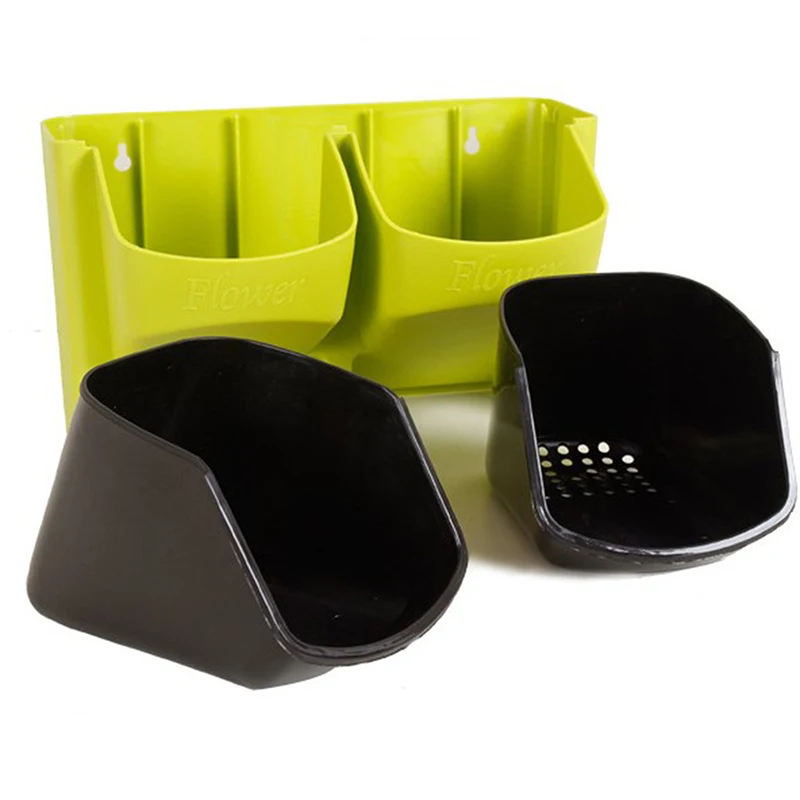 1pc Self Watering Flower Pot Stackable Vertical Planter Wall Hanging Durable