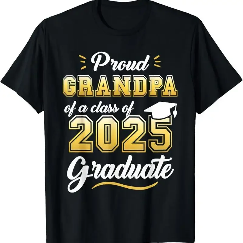 Proud Grandpa Of A Class 2025 Graduate Senior Grad T Shirt