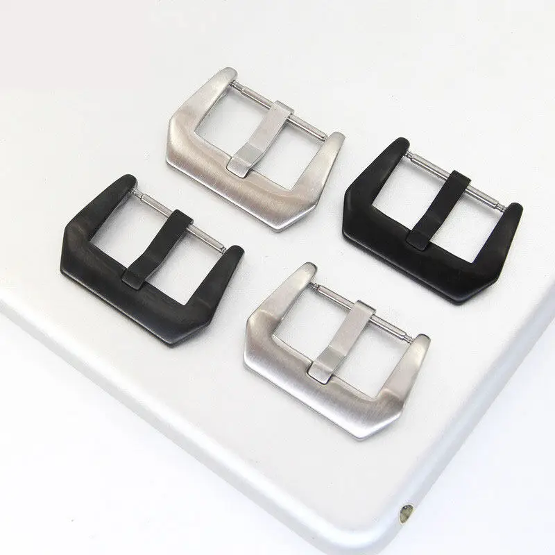 18mm 20mm 22mm 24mm 304L Edelstahl Uhrenschnalle Mattmetall Uhrenschließe Ersatz für Uhrenzubehör mit Werkzeug