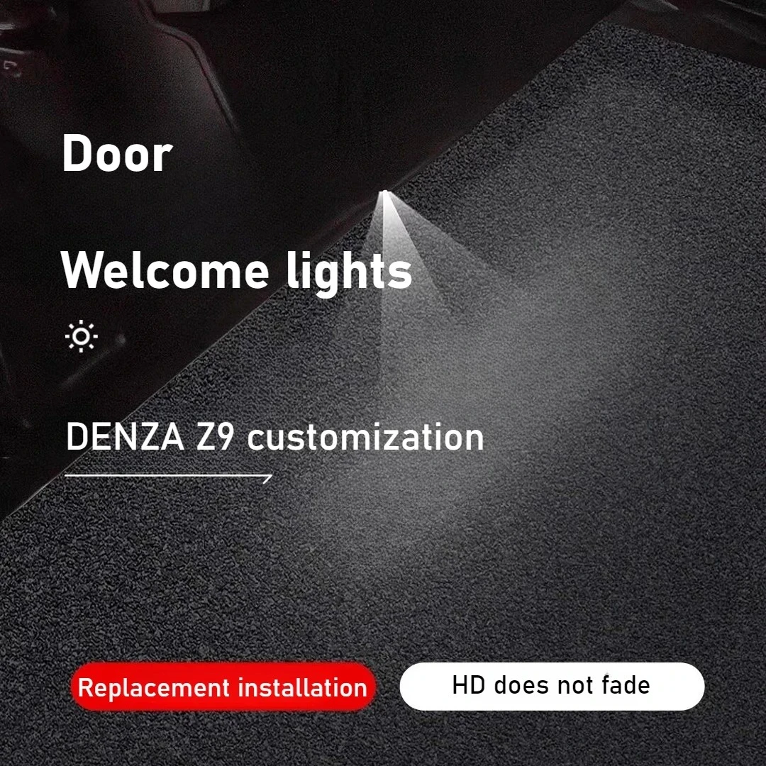 

For DENZA Z9GT welcome lights door atmosphere projection laser floor lights interior accessories