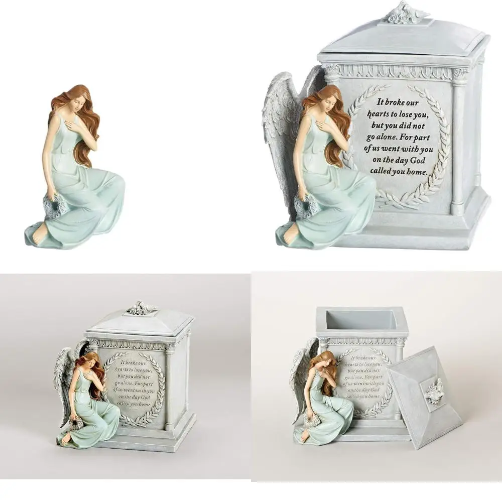 

Angelic Memorial Box with Verse, Sympathy Gift for Bereavement, 8.27 Keepsake Decor