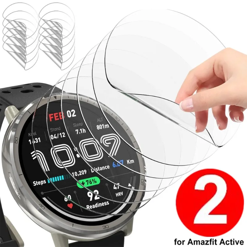 

1-20Pcs For Amazfit Active 2 Screen Protector Curved Soft Edge Protective Film Anti-scratch TPU Hydrogel Film Smartwatch Cover
