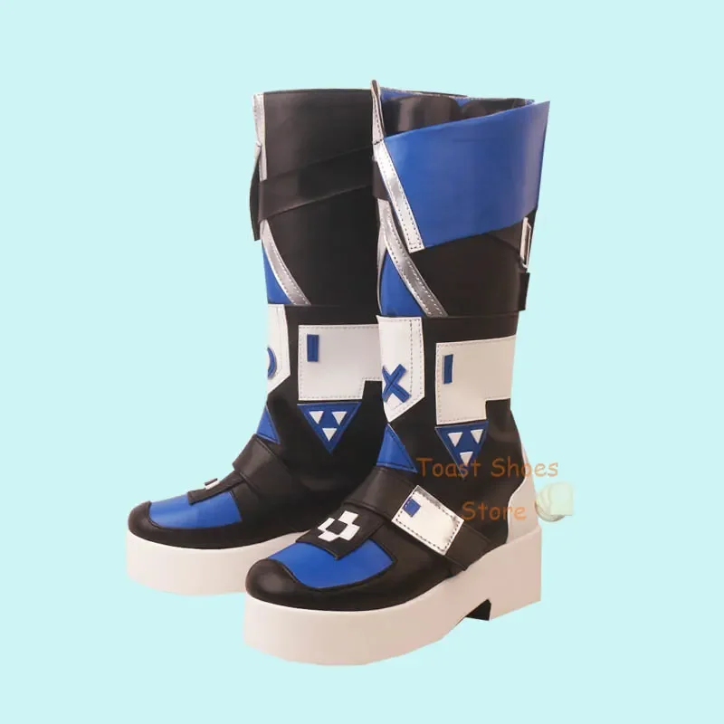 Honkai Star Rail Silver Wolf Cosplay Botas, Comic Anime Game Role Play para Con Party, Halloween Cosplay Costume, Prop sapatos