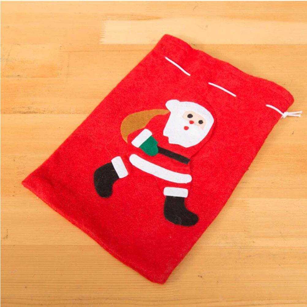 

Christmas Gift Bags Candy Handbag for Presents Backpack Pouch Reusable Durable EcoFriendly Hold Sweets Chocolates Goodies Small
