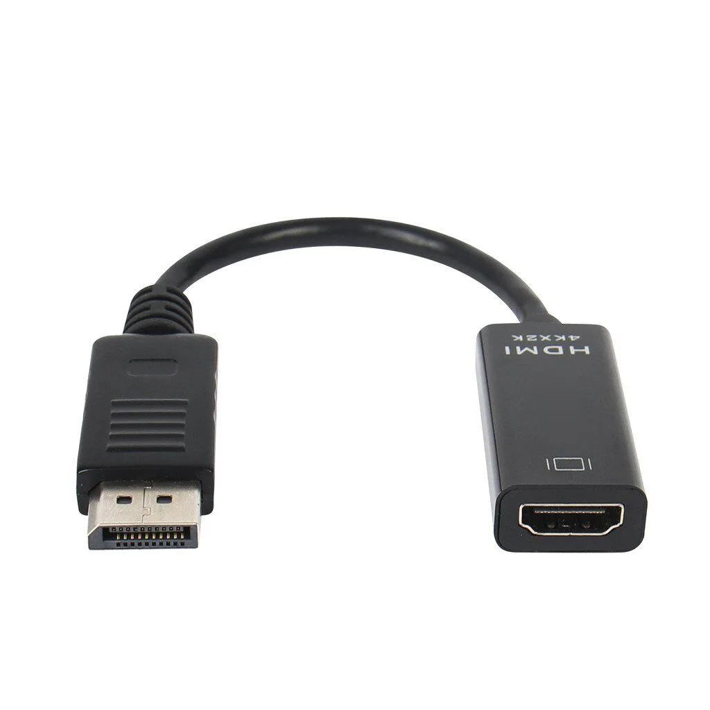 4K DisplayPort to HDMI-compatible Adapter Male DP to Female HDMI-Compatible Cable Converter Video Audio For HDTV PC Projector