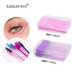 50/100Pcs Set  Disposable Mink Eyelashes Beauty Makeup Tools Lash Brush Mascara Stick Applicator For Eyelash Extension ﻿