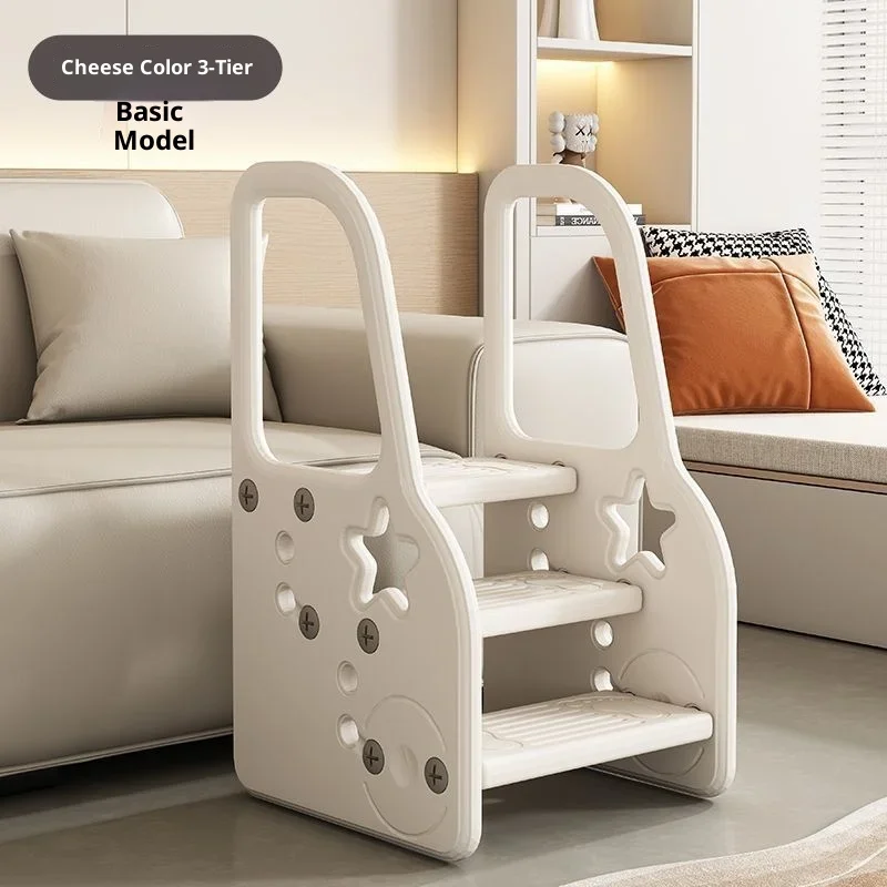 Kids Foldable Step Stool Ladder Adjustable Height Anti Slip Stable Sink Reach Brush Teeth Potty Training Learning Tower Portable image 6