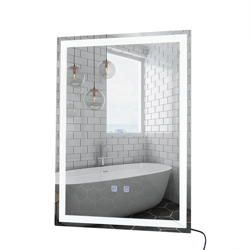 Customized Full Length Salon Station Smart Control Decorative Touch Wall Mount Led Light Mirror