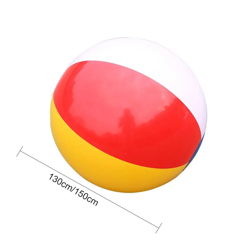 Lustige 130/150 cm Strand Ball PVC Werft Volleyball Spiel Aufblasbare Ball Spielzeug Große Wasser Spiele Schwimmen Pool ballon Schule Party