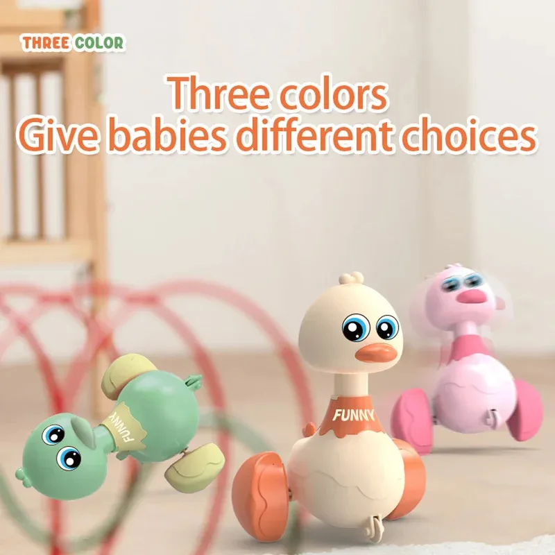 Macchinine giocattolo per bambini Altalena per bambini Press And Go Cute Duck Car Giocattoli educativi per ragazzi Ragazze Tirare indietro Macchinine giocattolo Regali di Natale per bambini