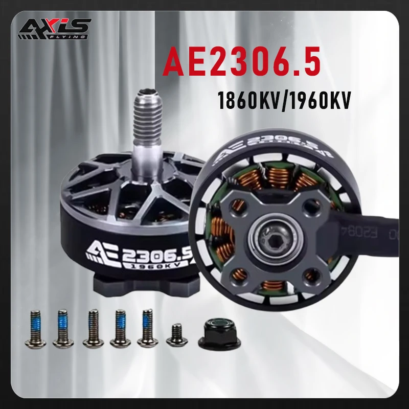 

AE2306.5 V2 AxisFlying 1860KV/1960KV, 4-6S Lipo, 5 мм — для 5/6-дюймового RC FPV-дрона для фристайла
