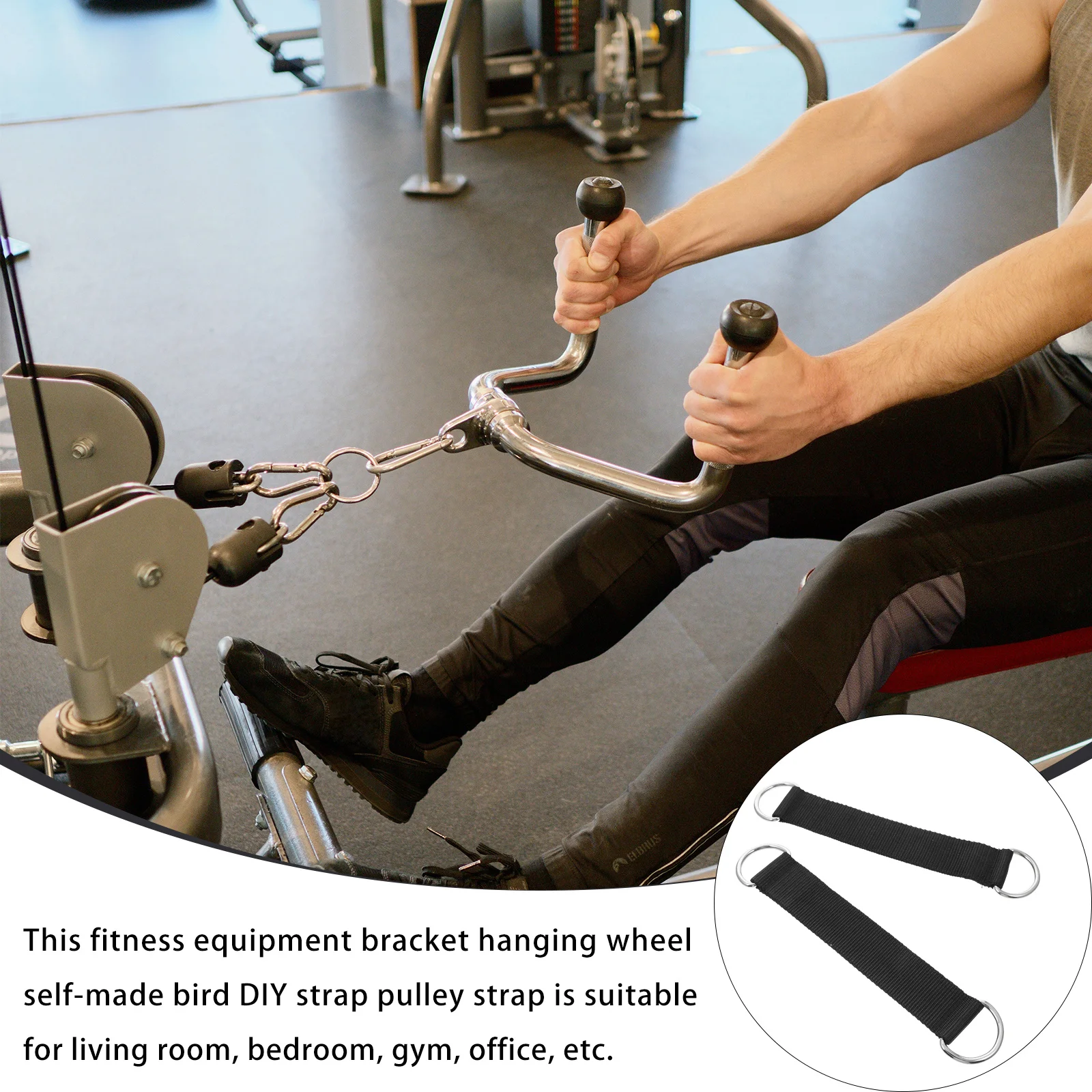 

2Pcs Pulley Hanging Straps Fitness Accessories for Home Gym Pull Up Bar Training Swing Straps Durable Fitness Supplies Workout