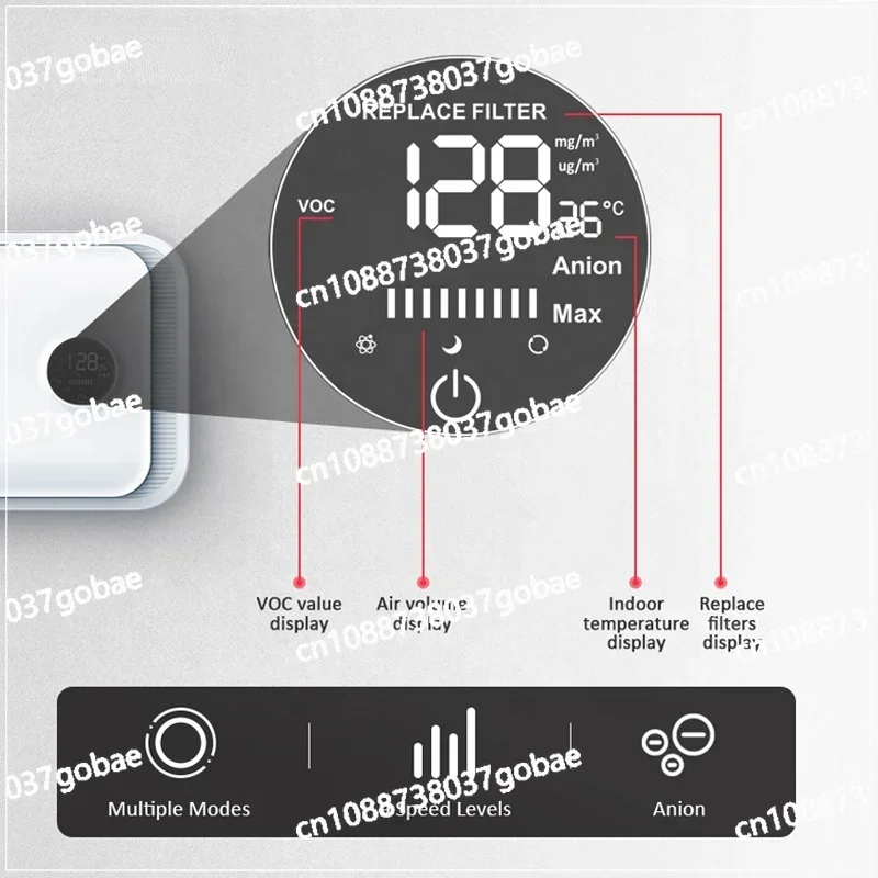 Wall Mounted Heat Recovery Ventilator with HEPA Filter Ventilation System