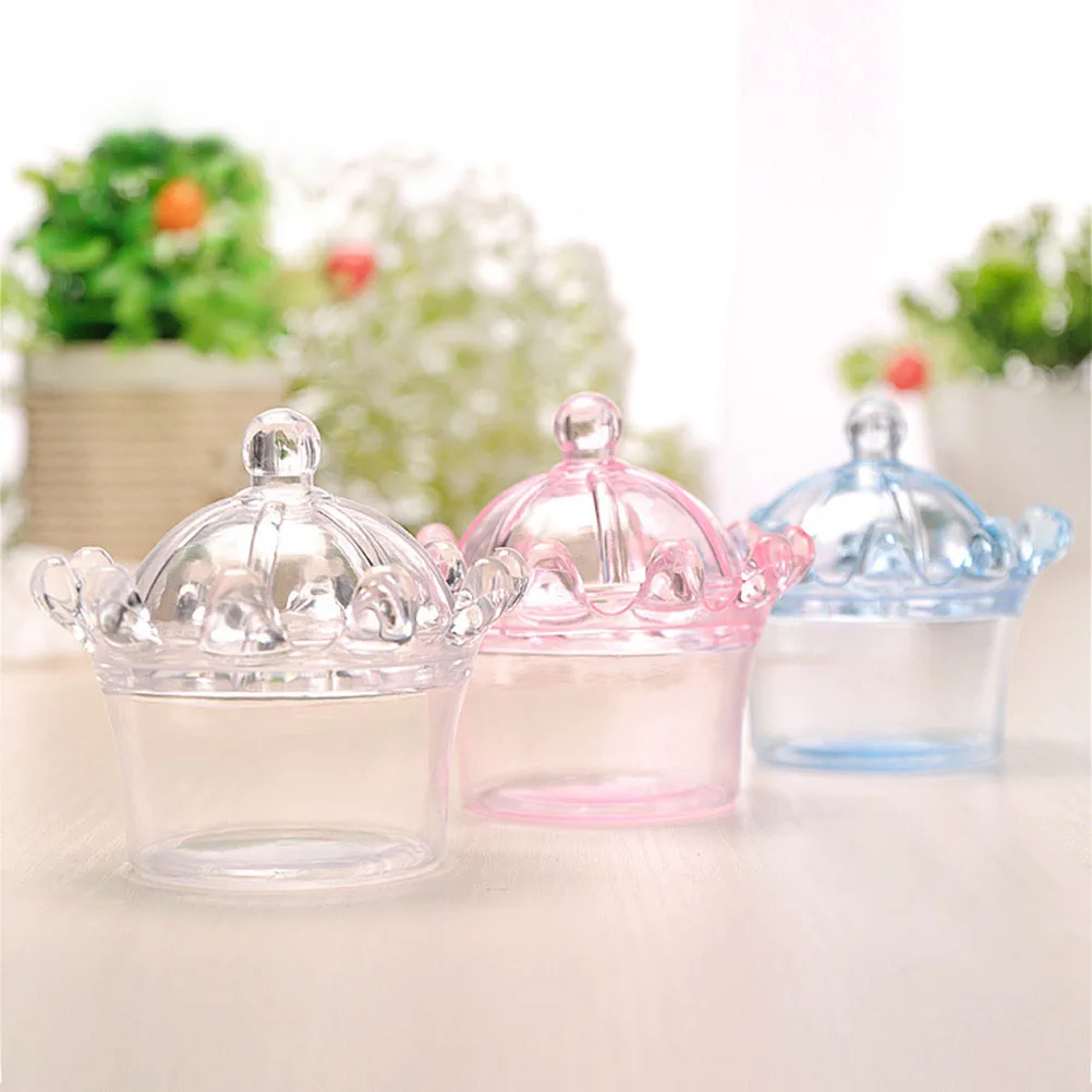 

12 Pcs Wedding Gift Boxes Crown Shaped Wedding Party Favor Containers Gift Packaging Storage