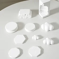 White Three-Dimensional Plaster Nail Props Decorative Jewelry Cosmetics Still Life Shooting Scene Layout Small Objects