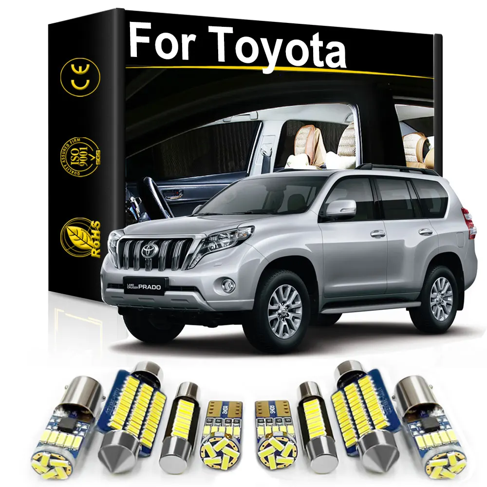 Vehicle LED Interior Light For Toyota Land Cruiser Prado 100 120 150 200 RAV4 Auris Avensis Prius Highlander Canbus Indoor Lamp