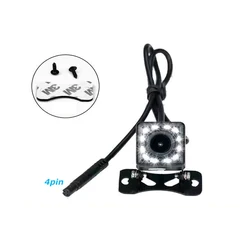 4 Pin HD Car Rear View Camera Reverse 12LED Night Vision Video Camera 170 Degree For Car Parking Camera Car Accessories